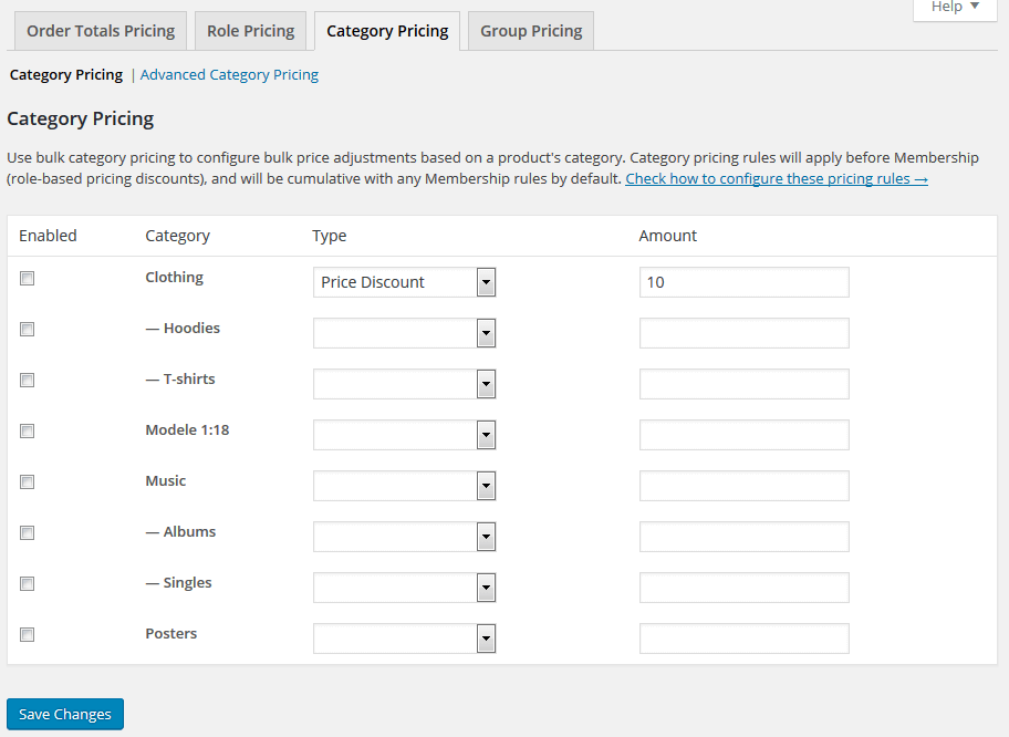 Category Pricing - Flexible Pricing WooCommerce