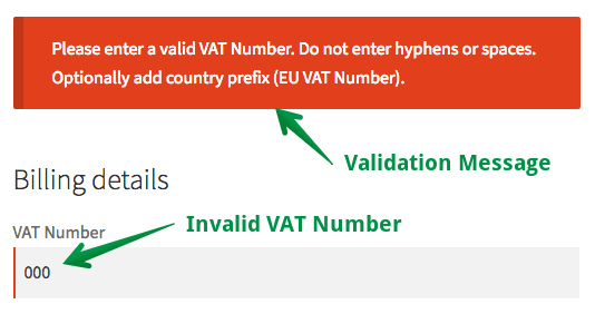 VAT Number Validation in WooCommerce Checkout