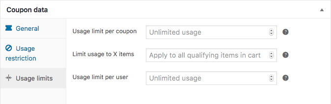 Coupon Usage Limits