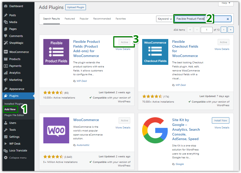 WooCommerce extra product addons 