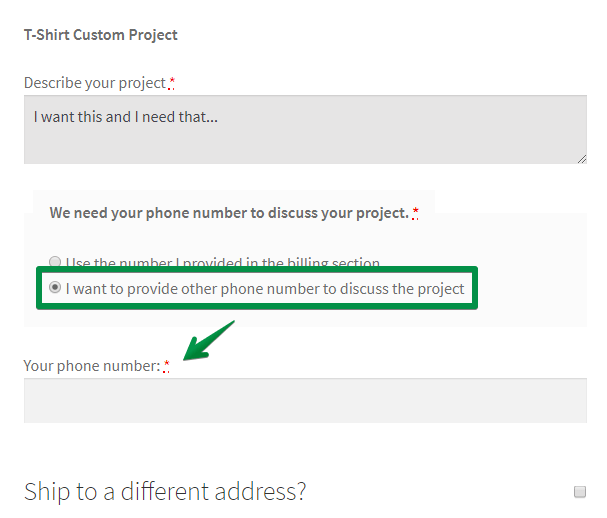 WooCommerce checkout field editor conditional