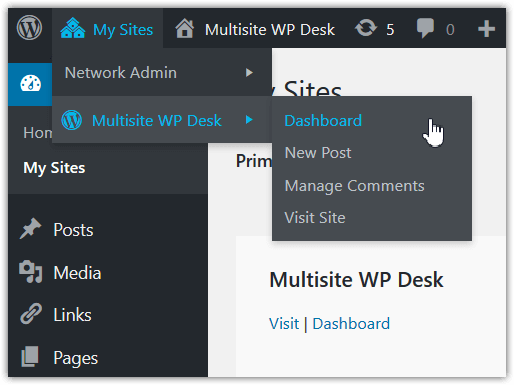how to activate licence on multisite