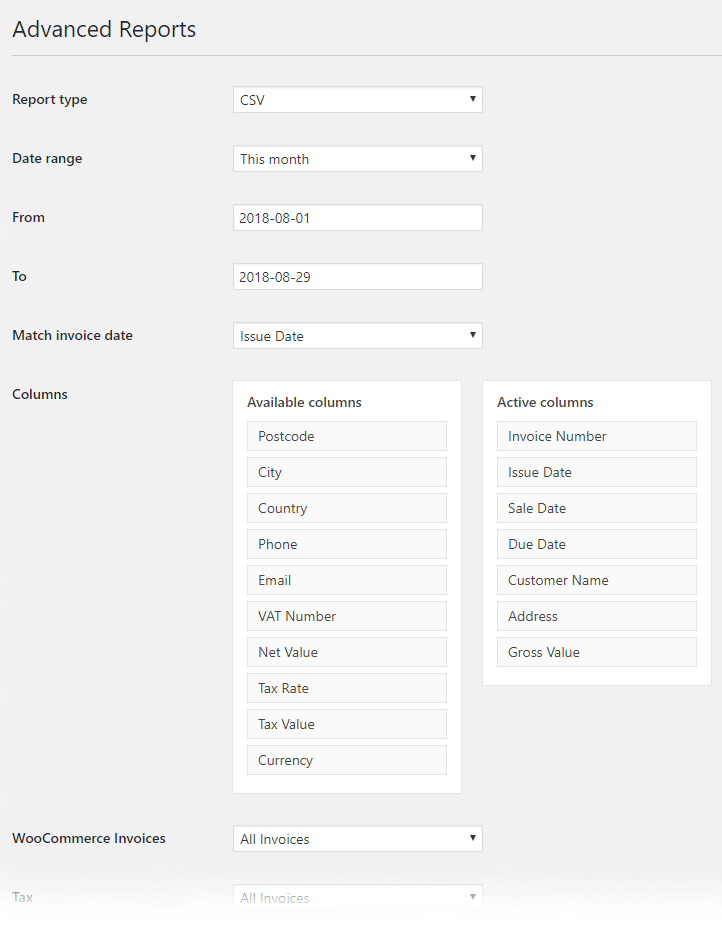 Advanced Reports