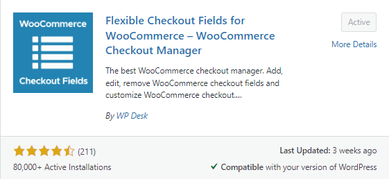 flexible checkout fields in the repository