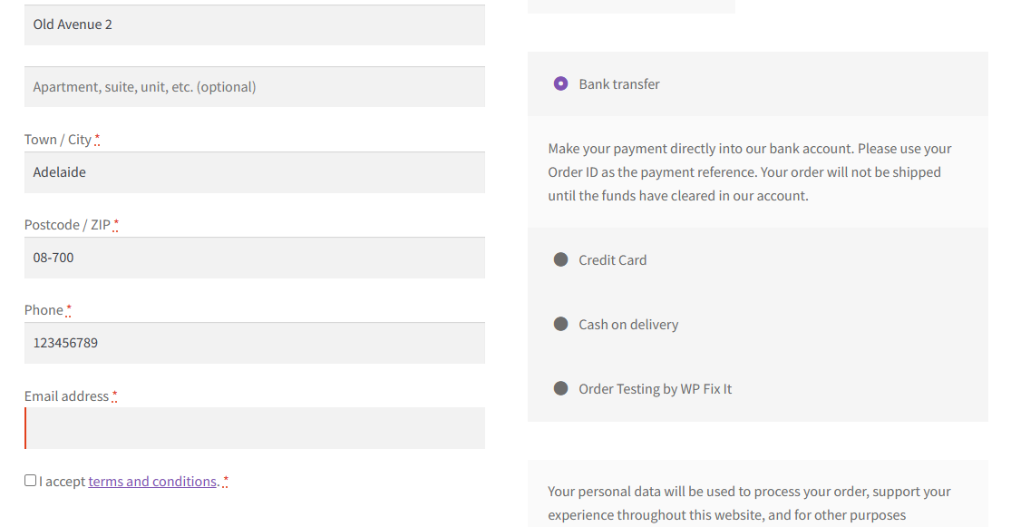 WooCommerce GDPR - Add privacy & consent checkbox to Checkout