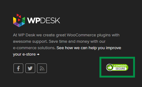 WP Desk site secured