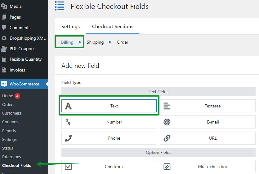 woocommerce checkout fields for country dropdown