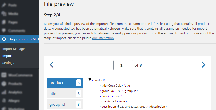 Choose the right branch from the file