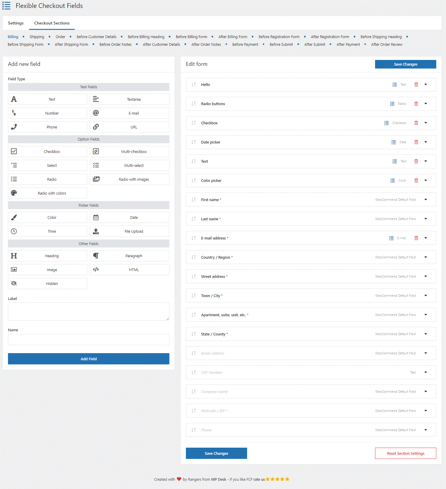 WooCommerce Checkout Page: settings, missing options & errors