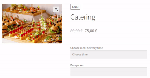 WooCmmerce datepicker on product page with a WordPress plugin