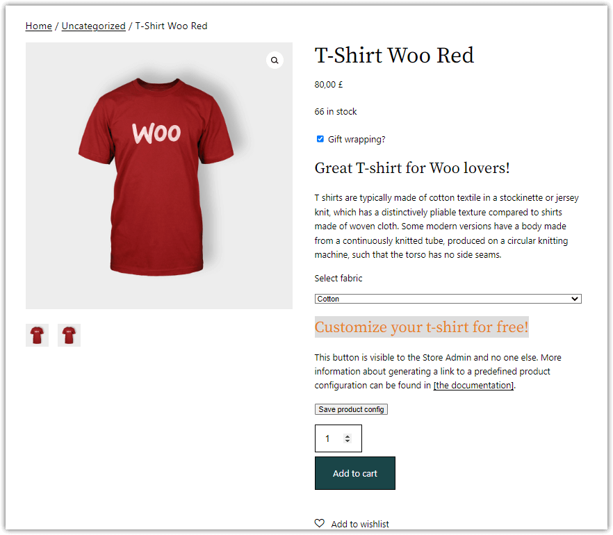 Customize WooCommerce product page