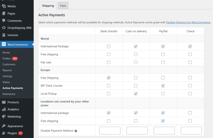 WooCommerce Conditional Shipping and Payments (examples)