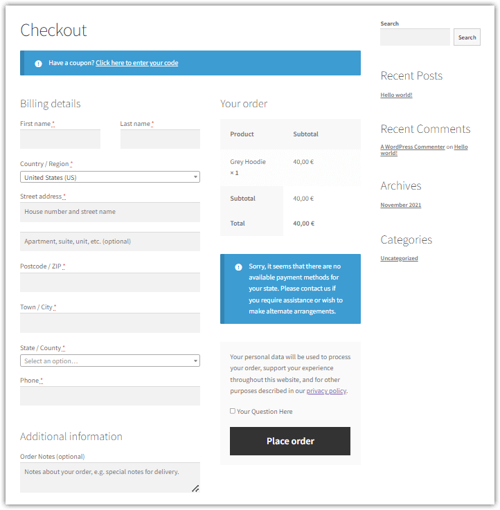 php - Customize Wordpress WooCommerce checkout page and Payment processing  style - Stack Overflow