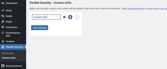 Add custom units - Flexible Quantity
