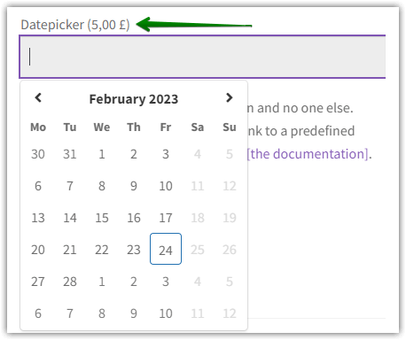 WooCmmerce datepicker on product page