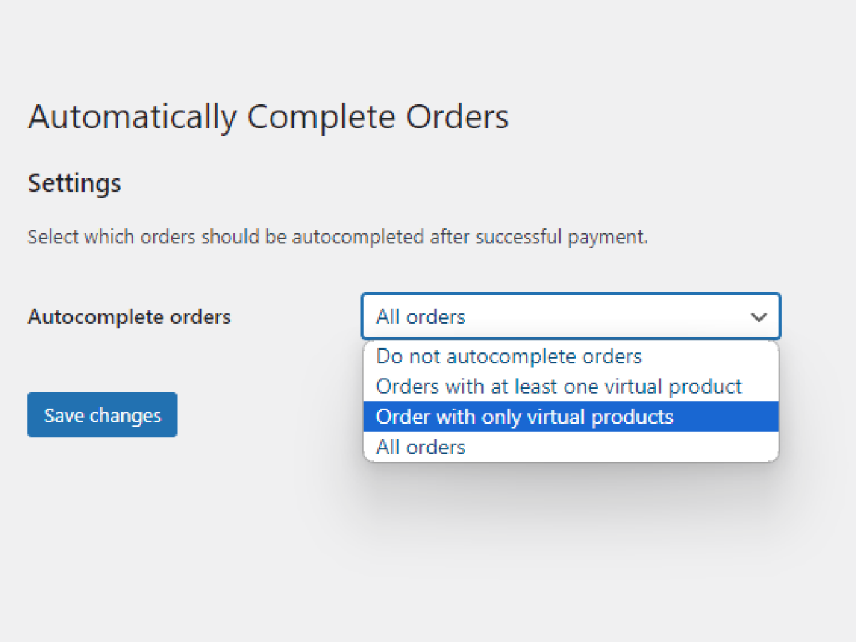 Automatic Payment Status WooCommerce - autocomplete orders after payment