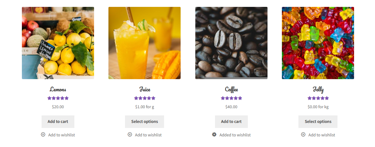 Best selling products in WooCommerce - products shortcode example