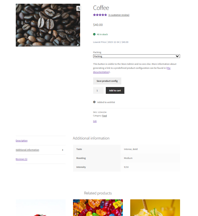 product_page WooCommerce shortcode to generate a product page