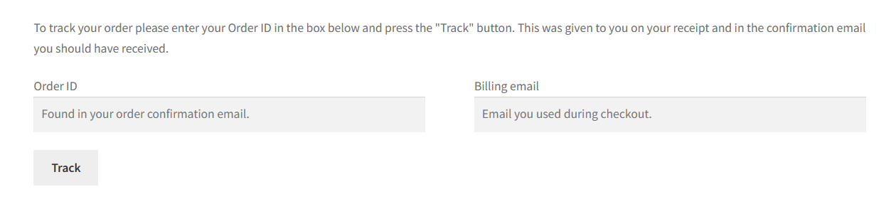 woocommerce_order_tracking - let customers track their orders