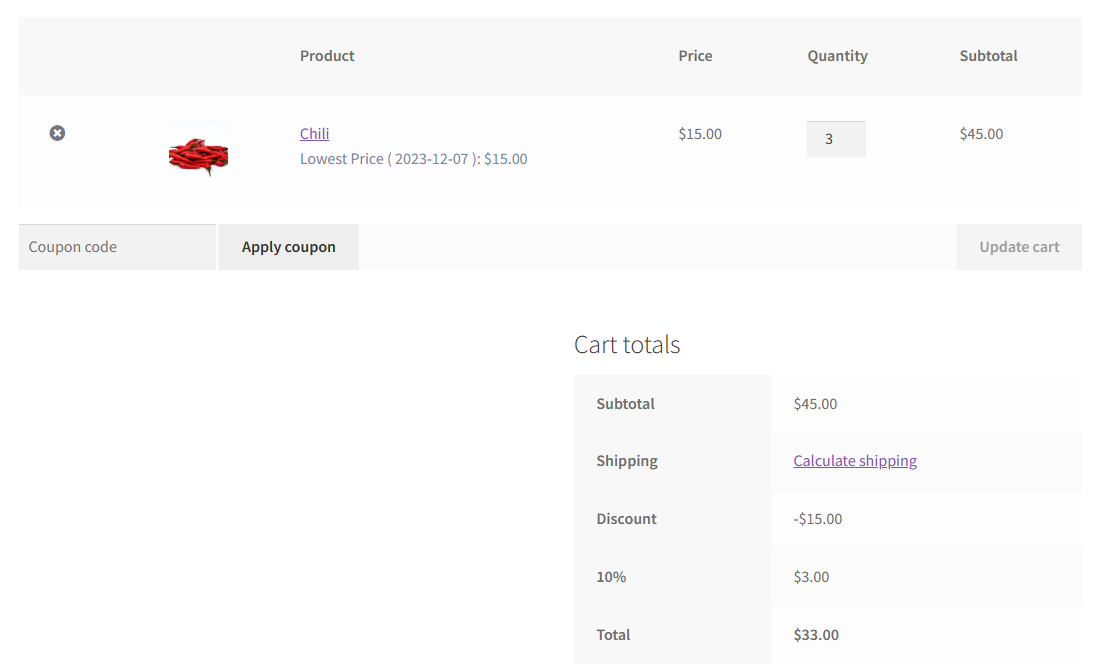 Quantity discount per a product with custom code in WooCommerce