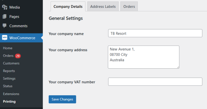 WooCommerce Shipping Label Plugin – Feature Overview
