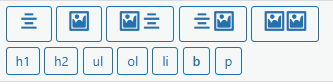 Description layout and HTML elements