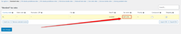 VAT rate on WooCommerce invoice - settings WooCommerce taxes