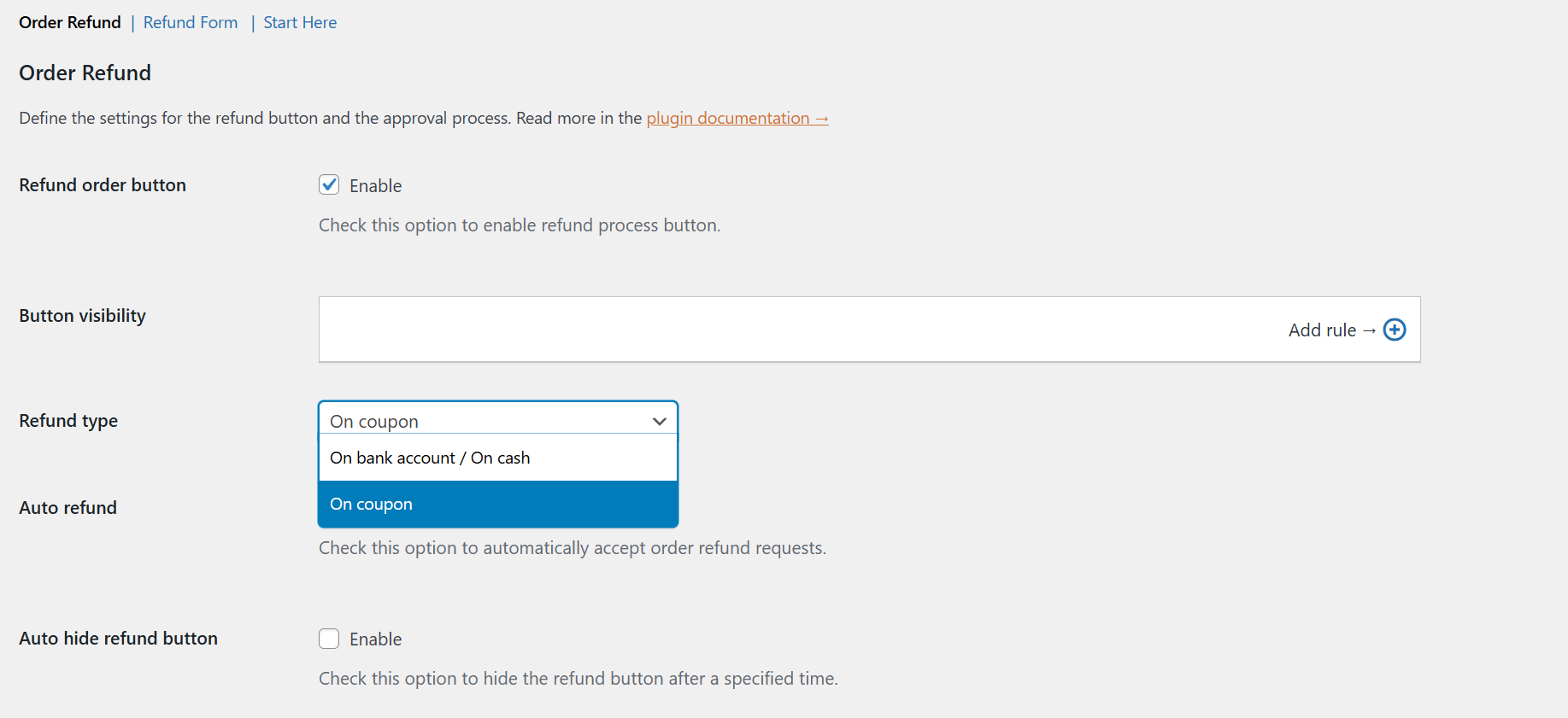 Flexible Refund and Return Order for WooCommerce - refund on bank account or on coupon