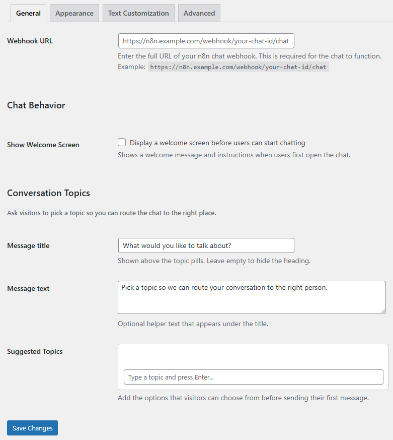 Flexible Chat general