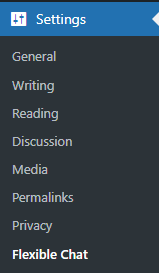 Flexible chat settings