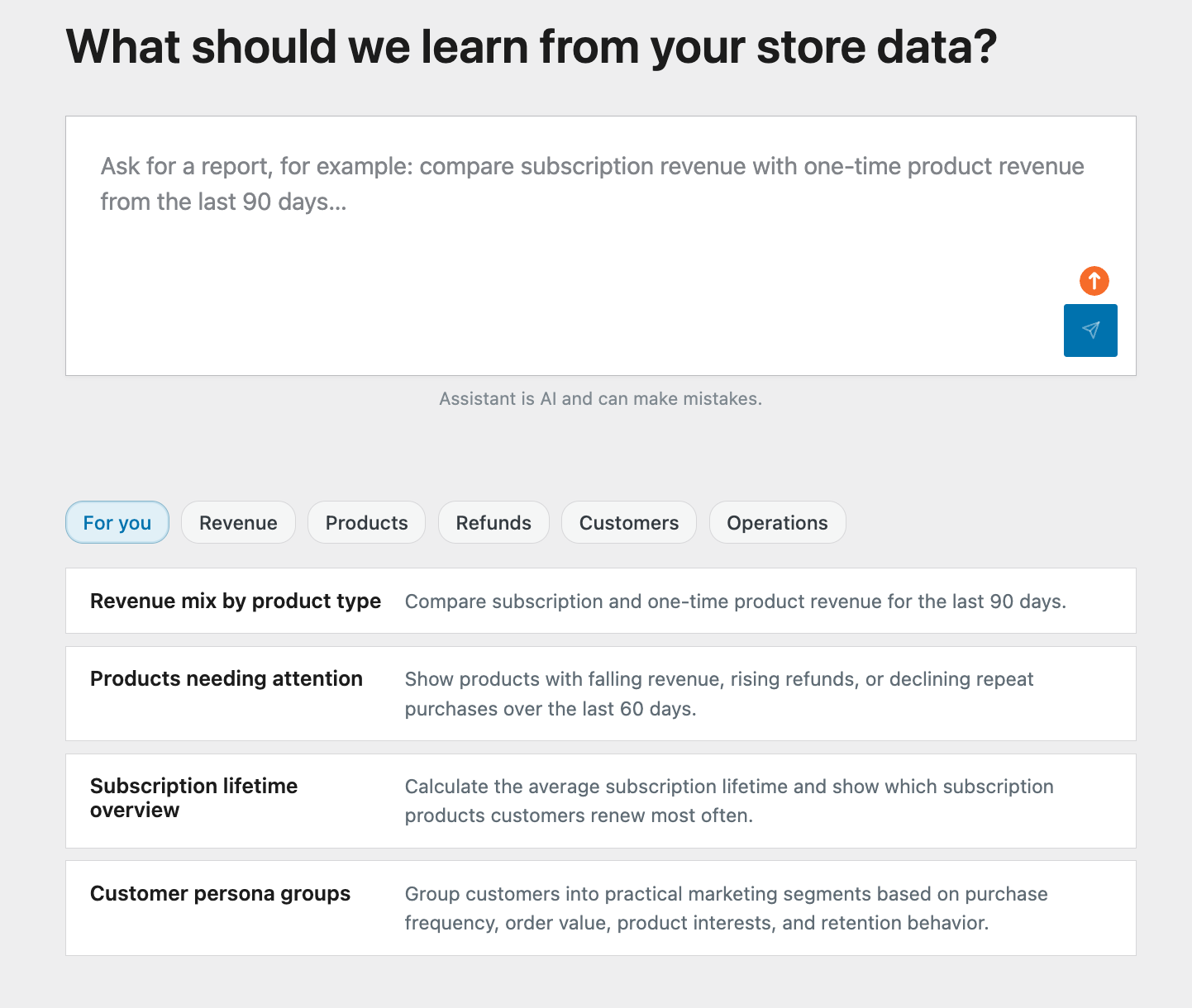 AI analizing WooCommerce sales reports