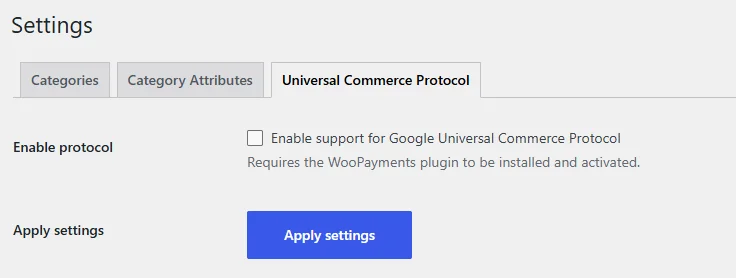 Product Export - Universal Commerce Protocol