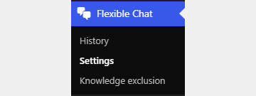 Flexible chat settings