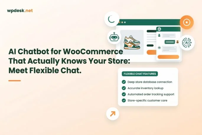 Flexible Chat window with a welcome message in a WooCommerce store