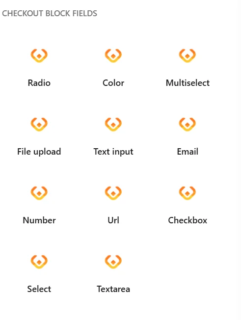Checkout Fields for Blocks Additional Fields - available fields